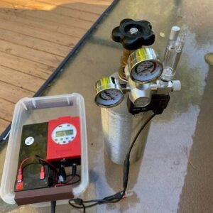 CO2 Regulator, Solenoid, Timer all in a water-tight enclosure ready to go out in the field and save
